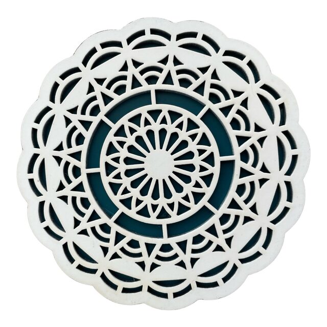 6 sous-verres en bois et leur boîte personnalisable