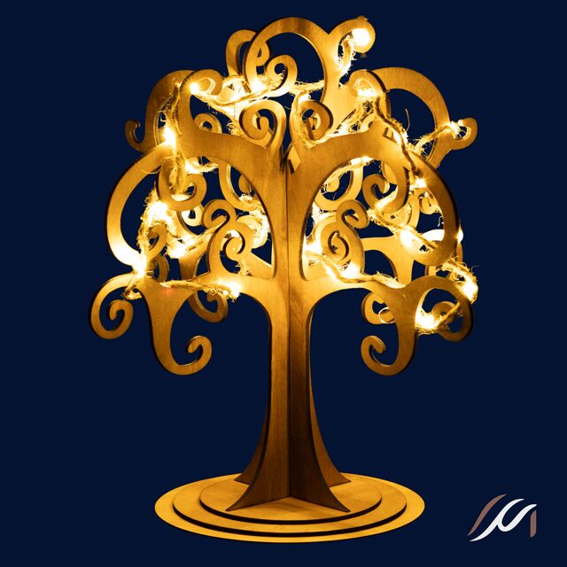 Arbre de Pâques en bois – Décoration de table personnalisable