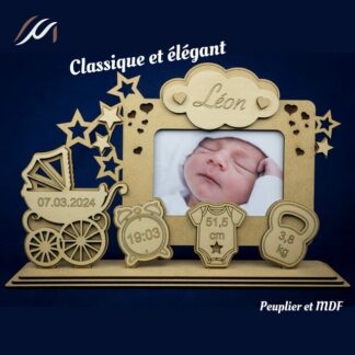 Cadre de Naissance Classique - Personnalisé