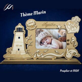 Cadre de Naissance Marin - Personnalisé