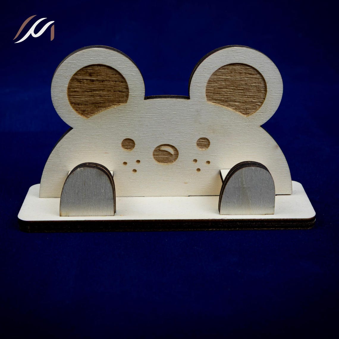 Porte lunettes enfant personnalisé en bois – Support lunettes animal