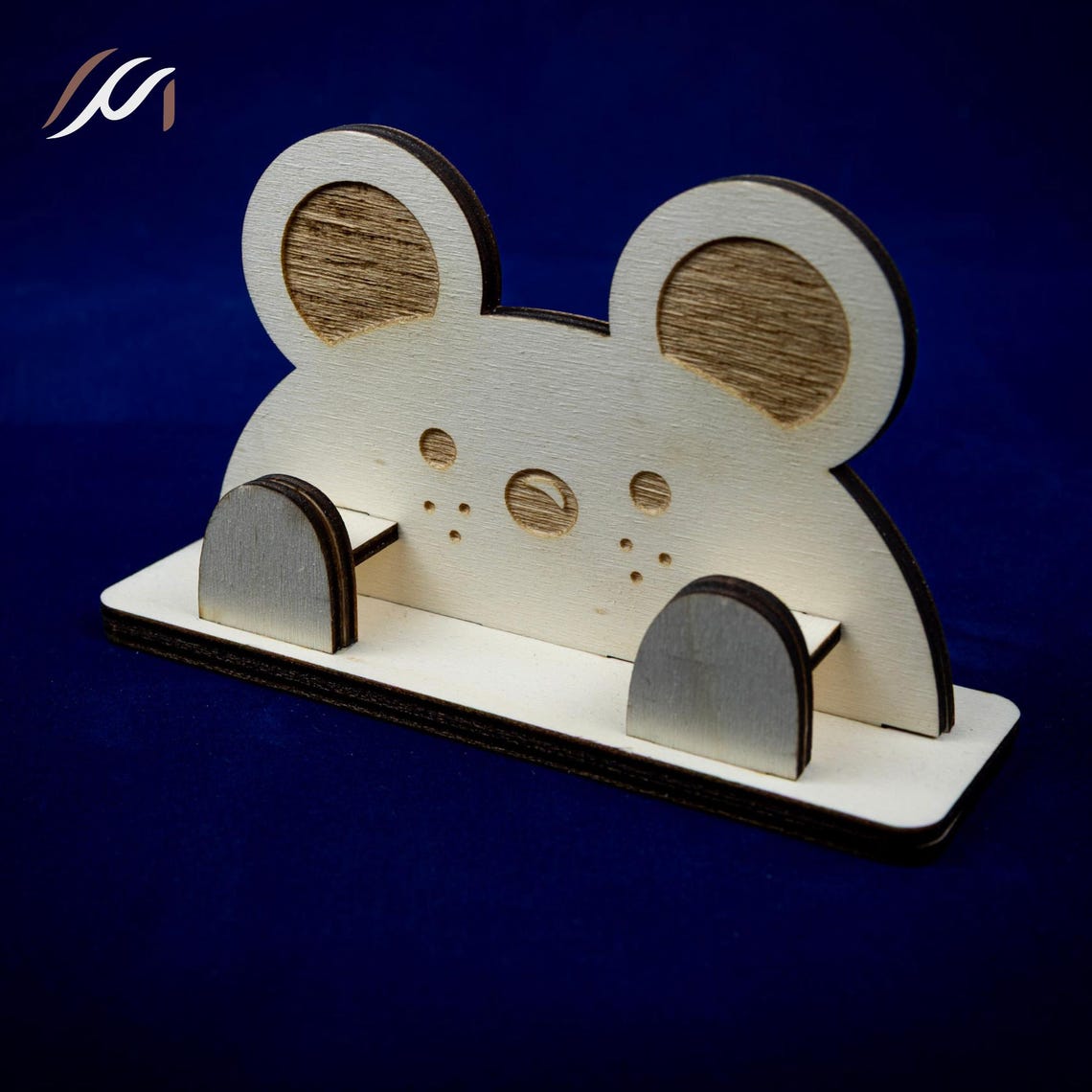 Porte lunettes enfant personnalisé en bois – Support lunettes animal