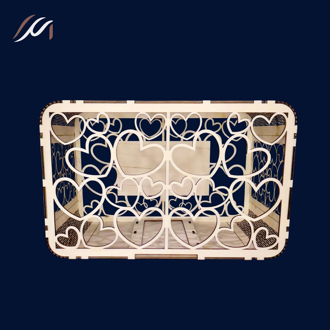 Urne de mariage en bois – Personnalisable