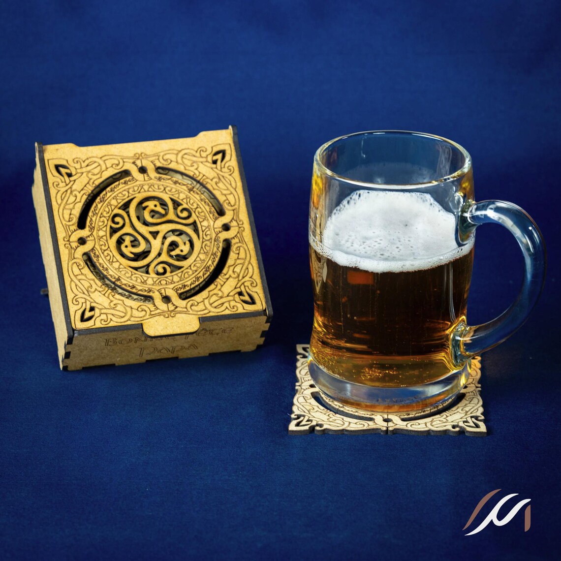 12 sous-verres celtiques et leur boite personnalisable